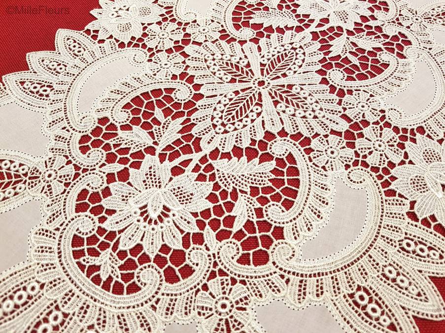 Rectangulaire Accessoires Dentelles Guipure - Mille Fleurs Tapestries