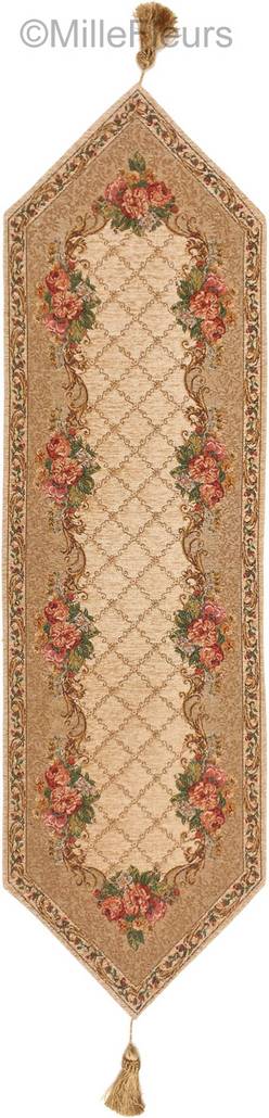 Belize, beige Tapestry runners Traditional - Mille Fleurs Tapestries