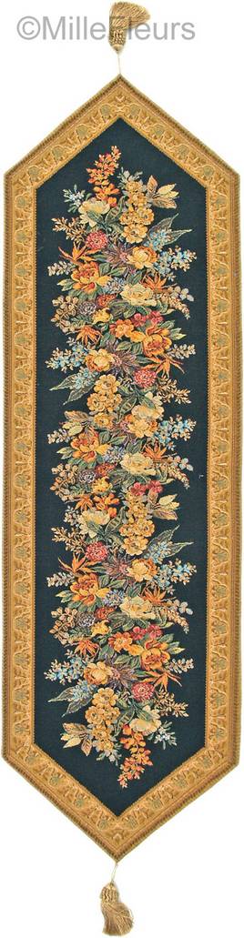 Carafe, black Tafellopers Traditioneel - Mille Fleurs Tapestries