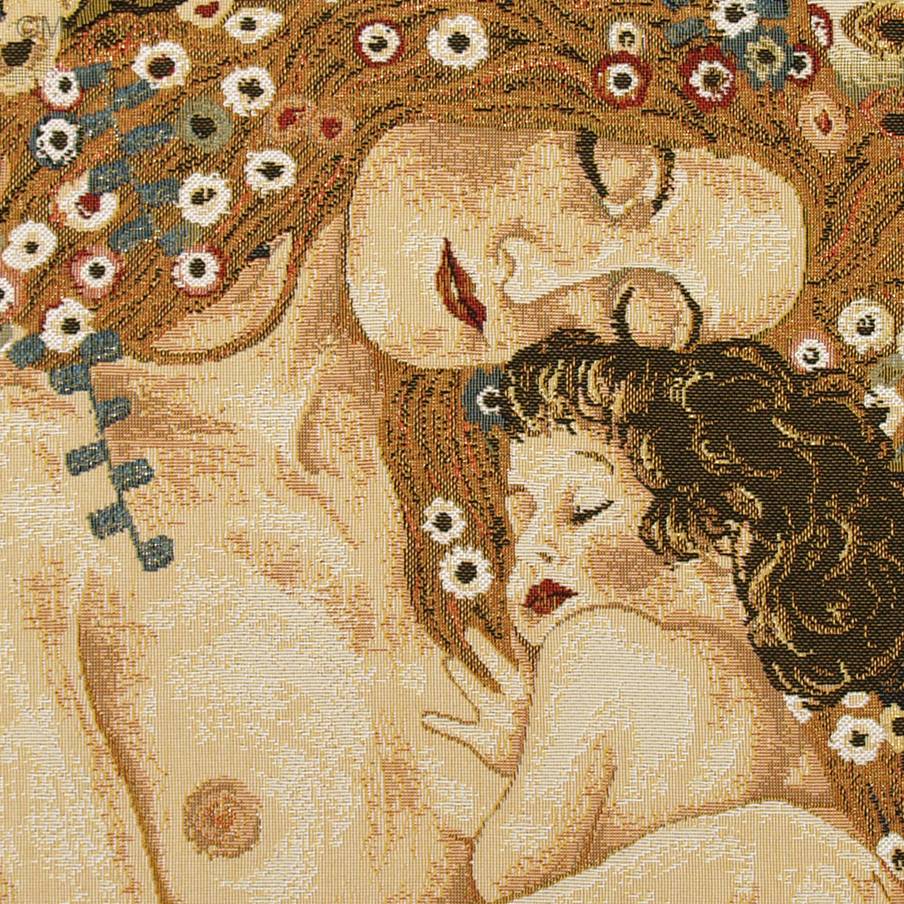 Madre y Niño (Gustav Klimt) Fundas de cojín Gustav Klimt - Mille Fleurs Tapestries