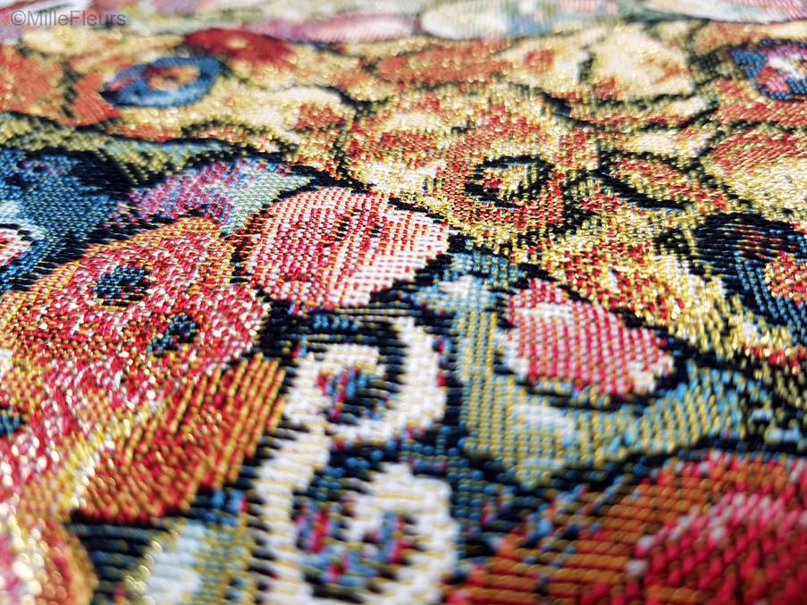 Virgen (Klimt) Fundas de cojín Gustav Klimt - Mille Fleurs Tapestries