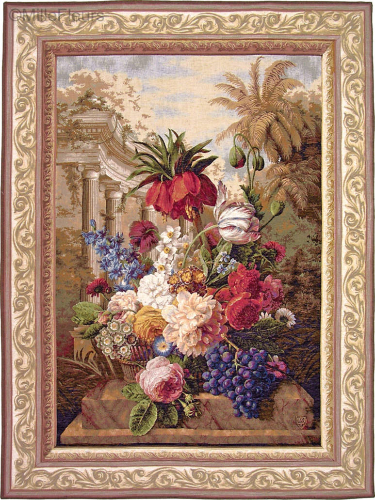 Exotique Bouquet Wall tapestries Dutch Floral Paintings - Mille Fleurs Tapestries