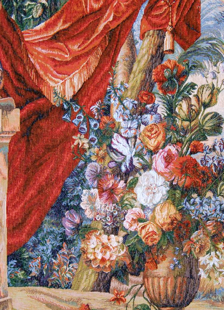 Bouquet with Drape Wall tapestries Floral and Landscapes - Mille Fleurs Tapestries