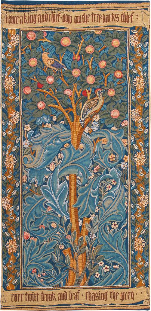 The Woodpecker Wall tapestries William Morris and Co - Mille Fleurs Tapestries