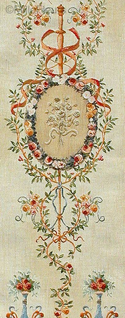 Panel con Ramo Tapices de pared Románticos y Pastorales - Mille Fleurs Tapestries