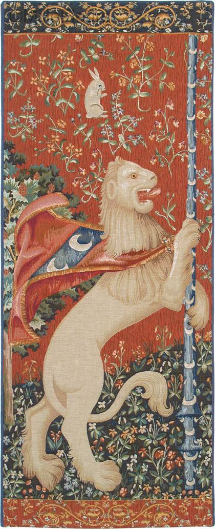 Lion Wall tapestries Lady and the Unicorn - Mille Fleurs Tapestries