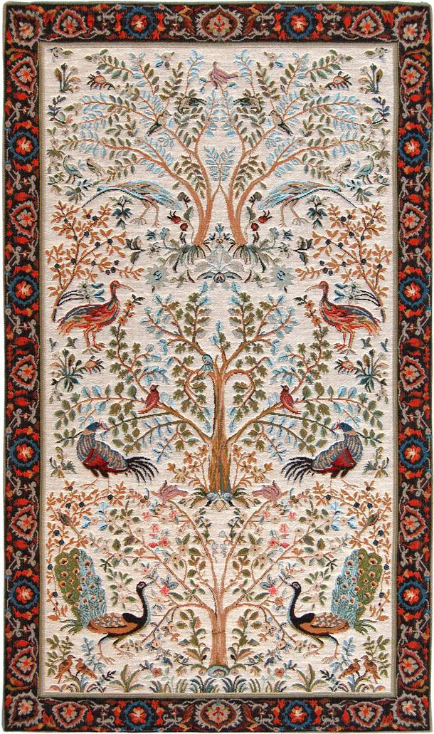 Levensboom, beige Wandtapijten William Morris & Co - Mille Fleurs Tapestries