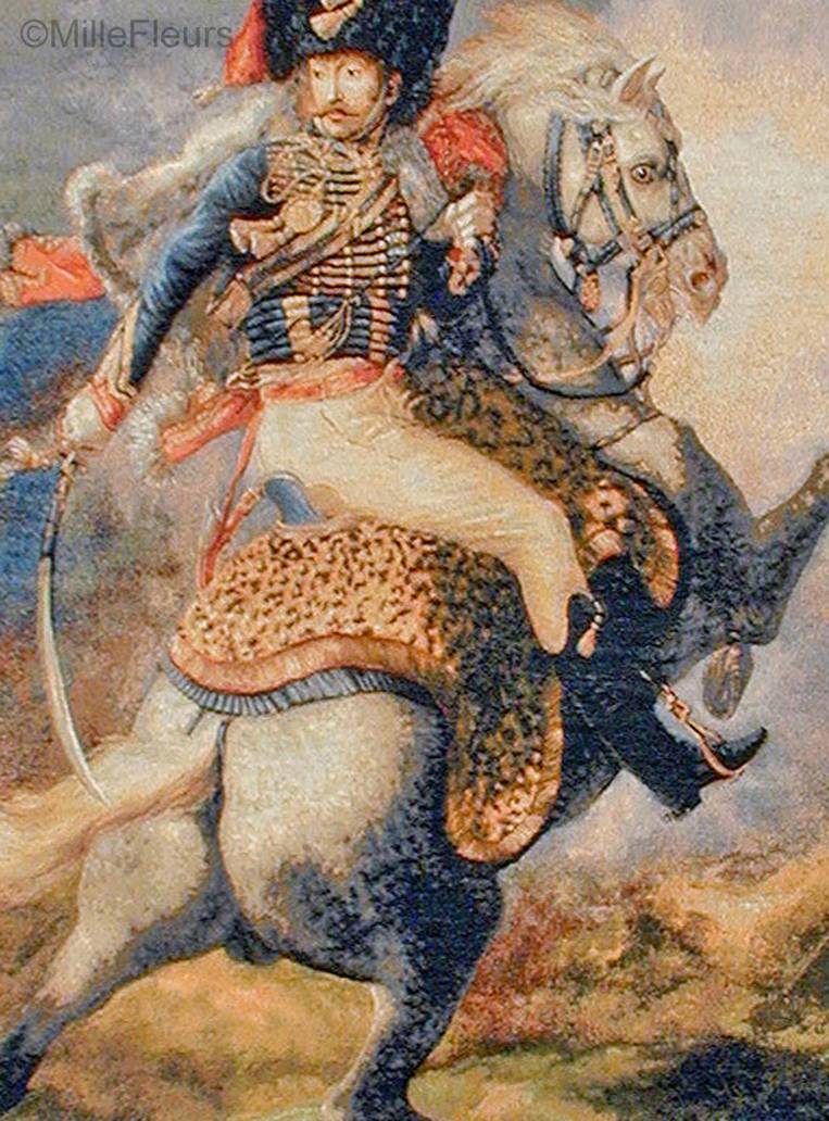 The Charging Chasseur Wall tapestries Empire and Neoclassical - Mille Fleurs Tapestries