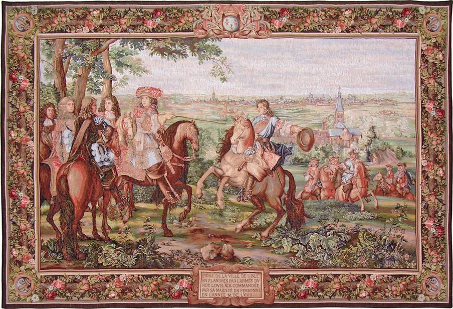 La Captura de Lille Tapices de pared Renacimiento - Mille Fleurs Tapestries