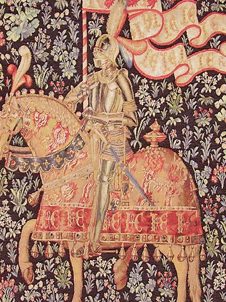 Chevalier Tapisseries murales Chevaliers Médiévaux - Mille Fleurs Tapestries