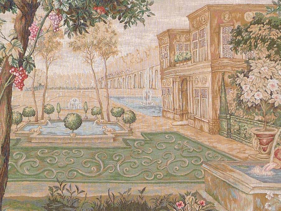 Fountain Greenery Wall tapestries Verdures - Mille Fleurs Tapestries