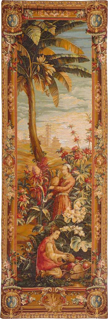 Recolectores de Piña, part Tapices de pared Orientalismo - Mille Fleurs Tapestries