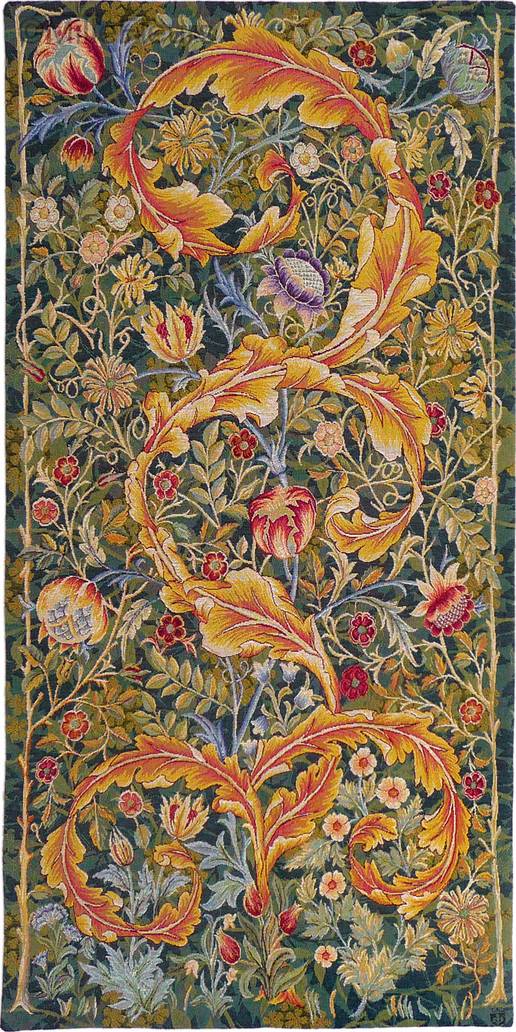Acanthus, green Wall tapestries William Morris and Co - Mille Fleurs Tapestries