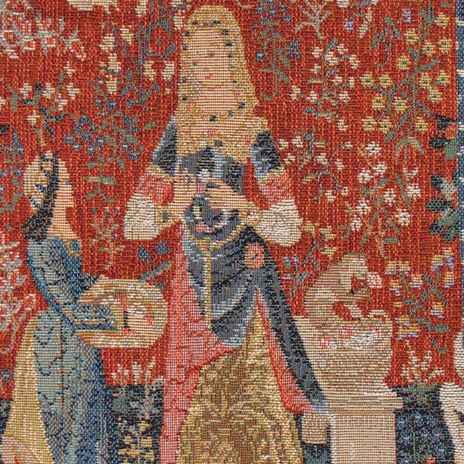 L'Odorat Housses de coussin Série de la Licorne - Mille Fleurs Tapestries