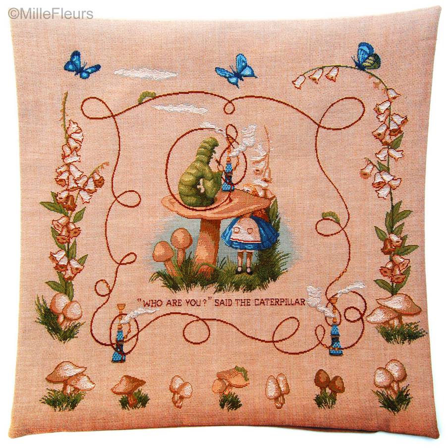 The Caterpillar Tapestry cushions Alice in Wonderland - Mille Fleurs Tapestries