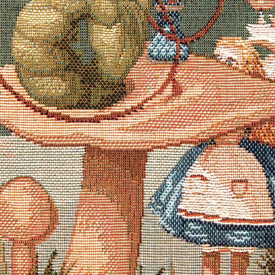 Le Caterpillar Housses de coussin Alice au Pays des Merveilles - Mille Fleurs Tapestries