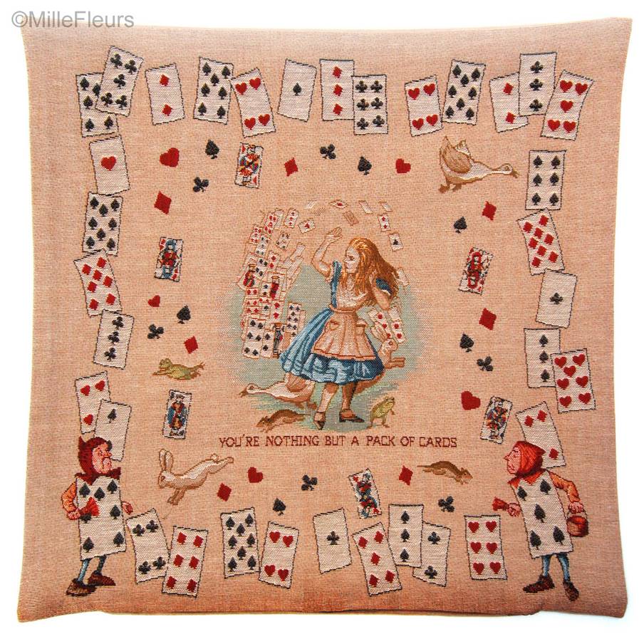 Jeu de Cartes Housses de coussin Alice au Pays des Merveilles - Mille Fleurs Tapestries