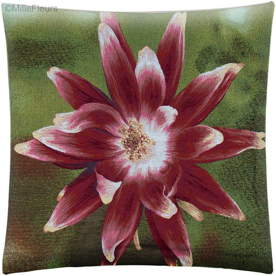 Dahlia Housses de coussin Fleurs contemporain - Mille Fleurs Tapestries