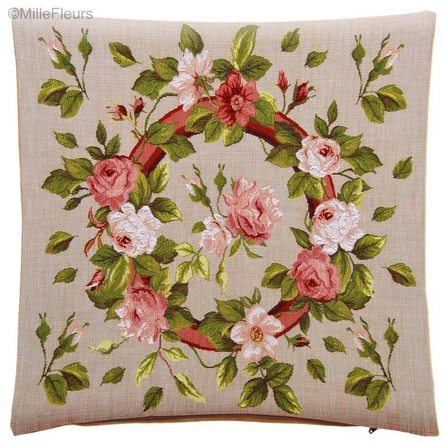 Roses Tapestry cushions Contemporary Flowers - Mille Fleurs Tapestries