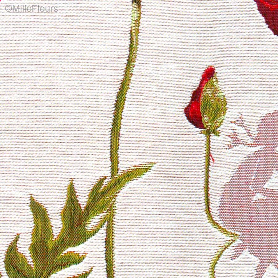 Coquelicot Housses de coussin Coquelicots - Mille Fleurs Tapestries