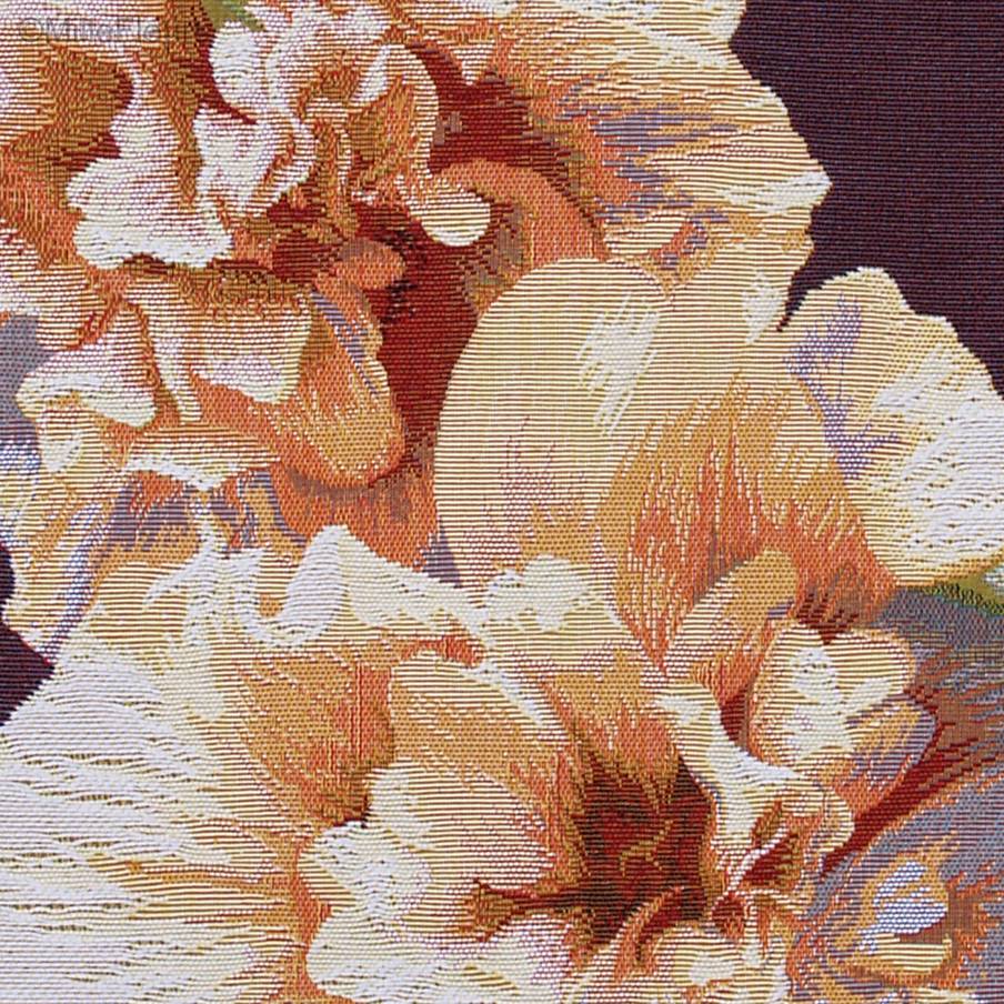 Roses Trémières Housses de coussin Fleurs contemporain - Mille Fleurs Tapestries
