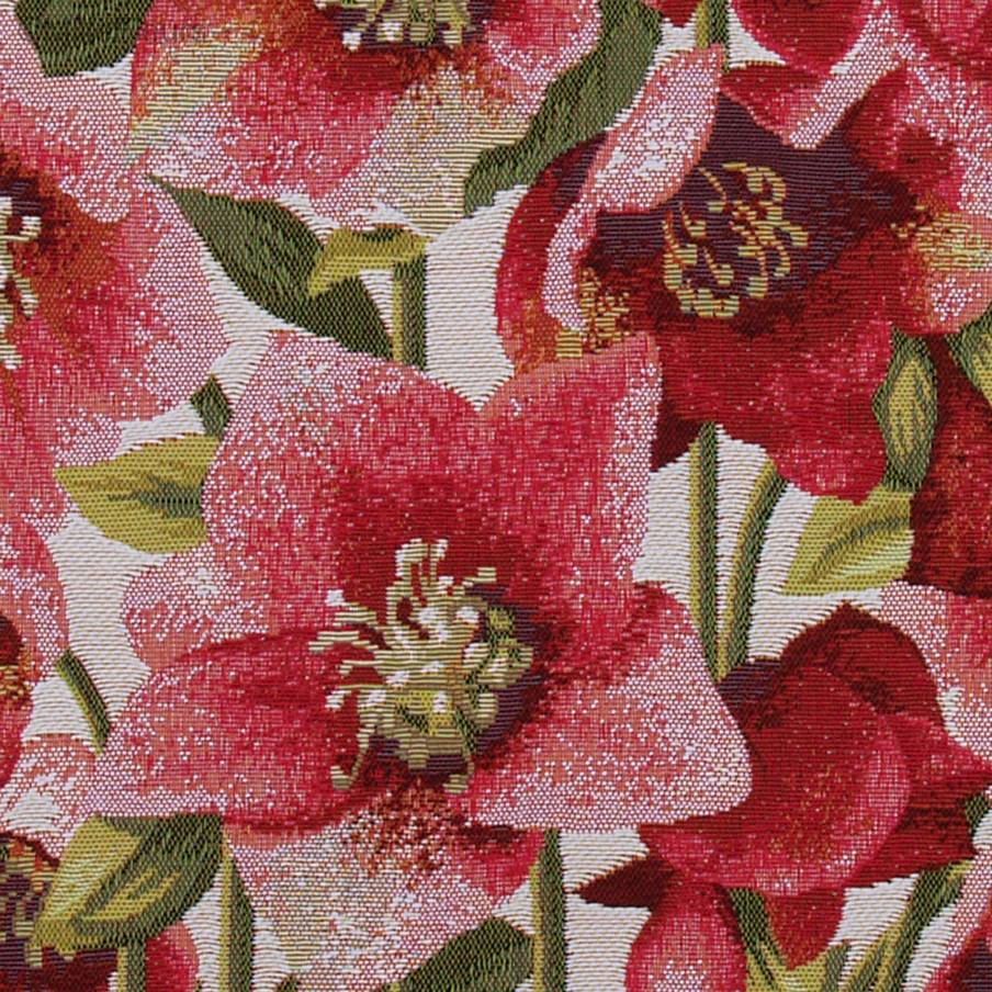 Poinsettia Housses de coussin Fleurs contemporain - Mille Fleurs Tapestries