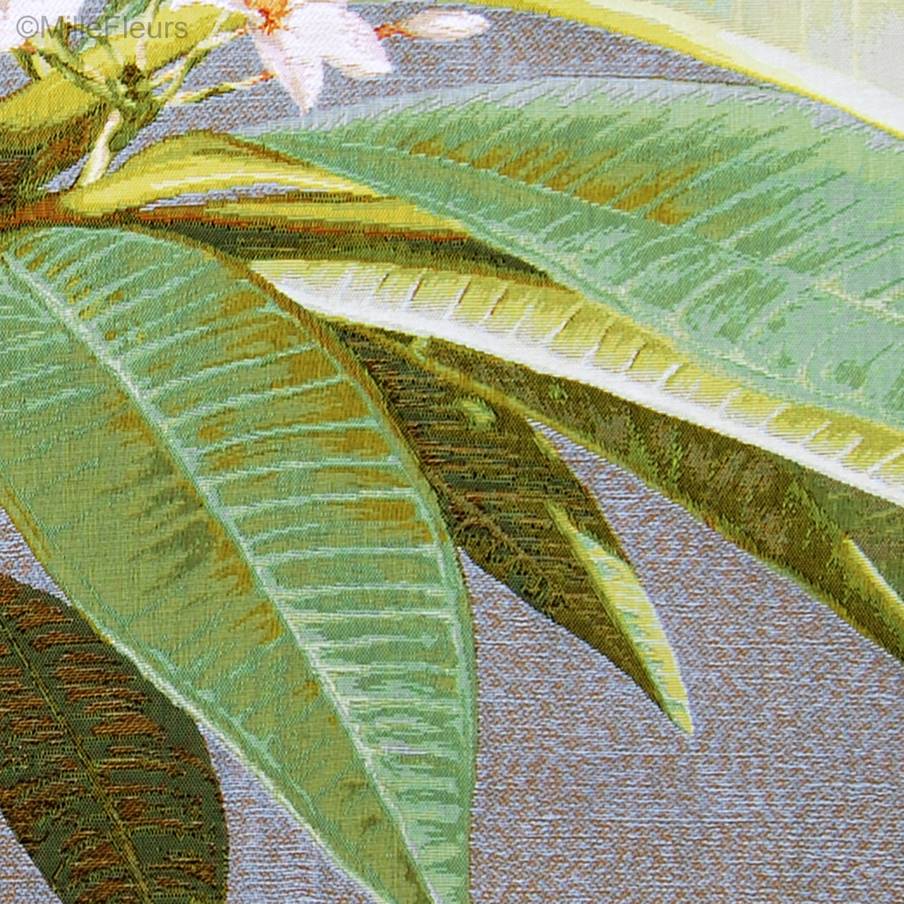 Hojas de Monoï Fundas de cojín Flores contemporánea - Mille Fleurs Tapestries
