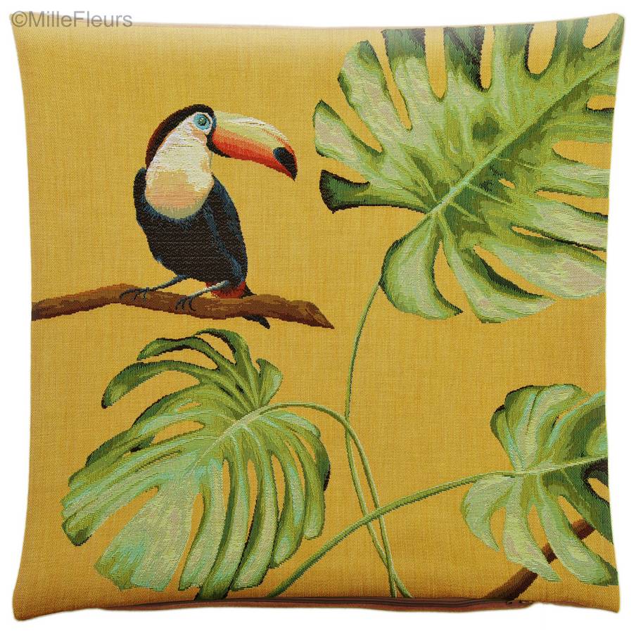 Toucan Housses de coussin Oiseaux - Mille Fleurs Tapestries
