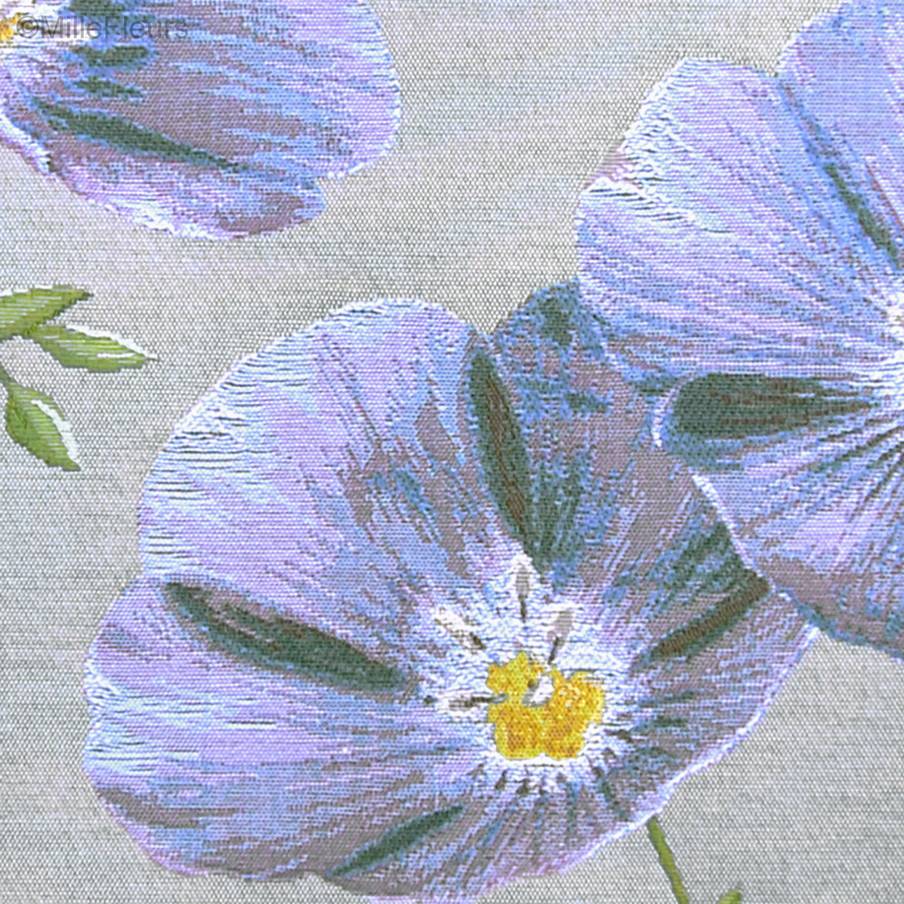 Vlasbloemen Sierkussens Bloemen hedendaags - Mille Fleurs Tapestries