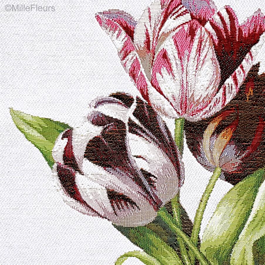 Tulipanes Fundas de cojín Flores contemporánea - Mille Fleurs Tapestries