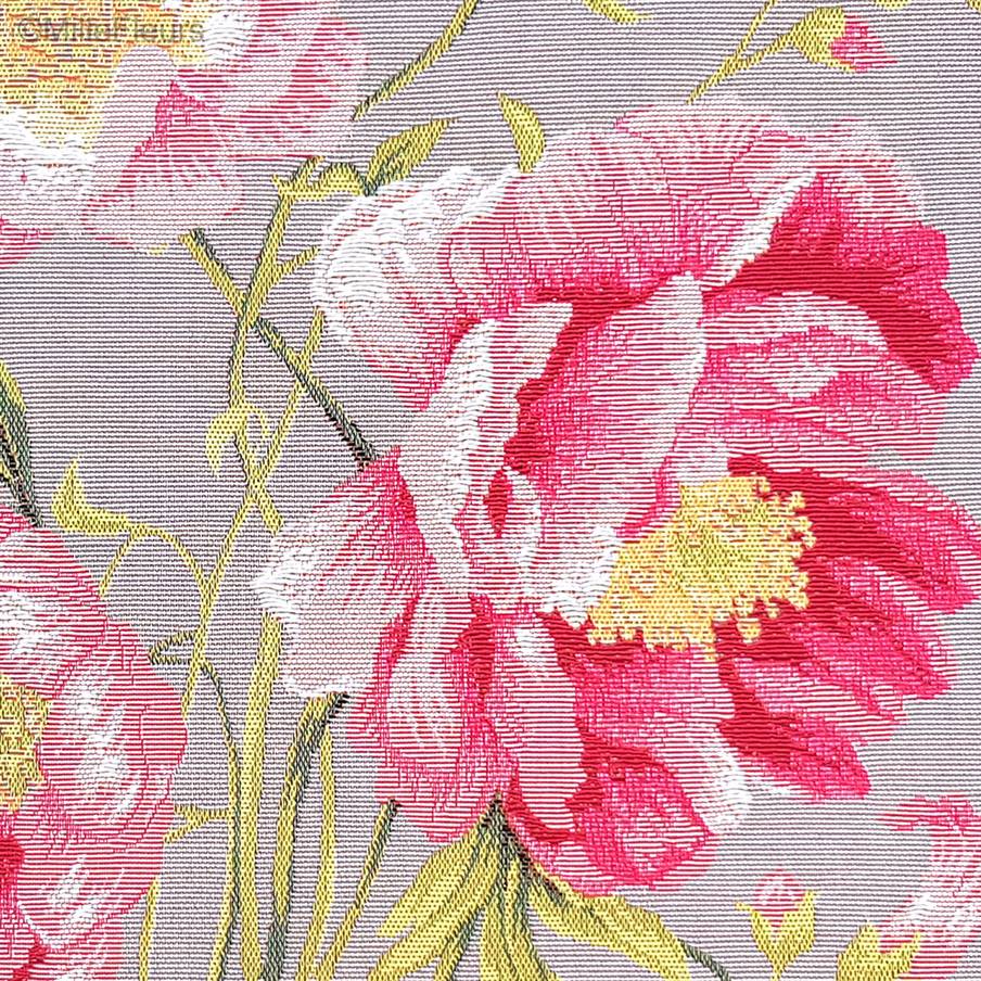 Bouquet of Peonies Tapestry cushions Contemporary Flowers - Mille Fleurs Tapestries