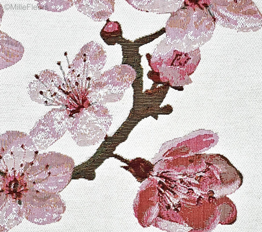 Cerezo Japonés Fundas de cojín Flores contemporánea - Mille Fleurs Tapestries