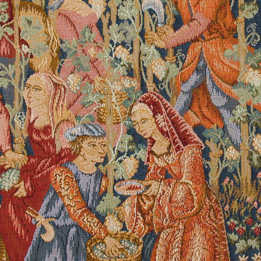 Wijnoogst Sierkussens Wijnmakerij - Mille Fleurs Tapestries
