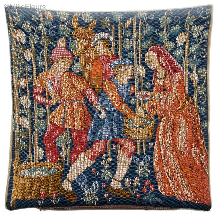 Uvas de la Cosecha Fundas de cojín Vendimia - Mille Fleurs Tapestries