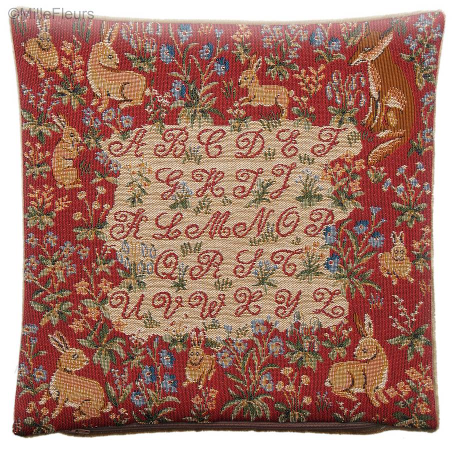 Alphabet Tapestry cushions Animals - Mille Fleurs Tapestries