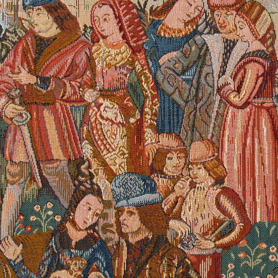 Marché du Vin Housses de coussin Vendanges - Mille Fleurs Tapestries