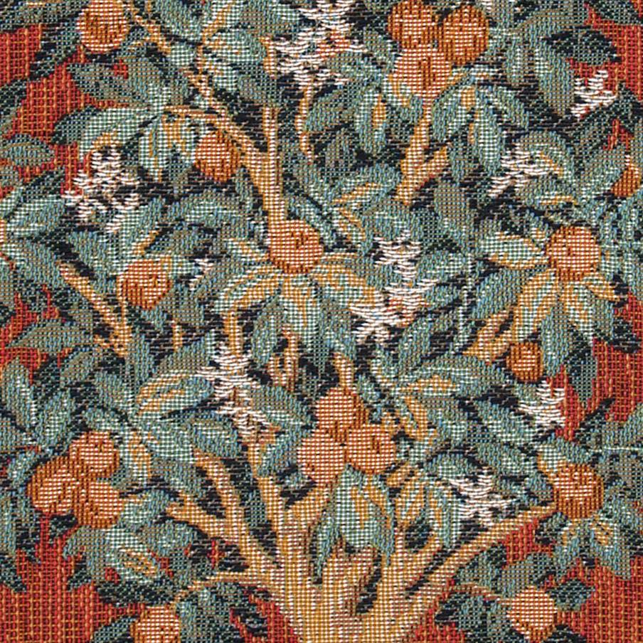 Oranger Housses de coussin Série de la Licorne - Mille Fleurs Tapestries