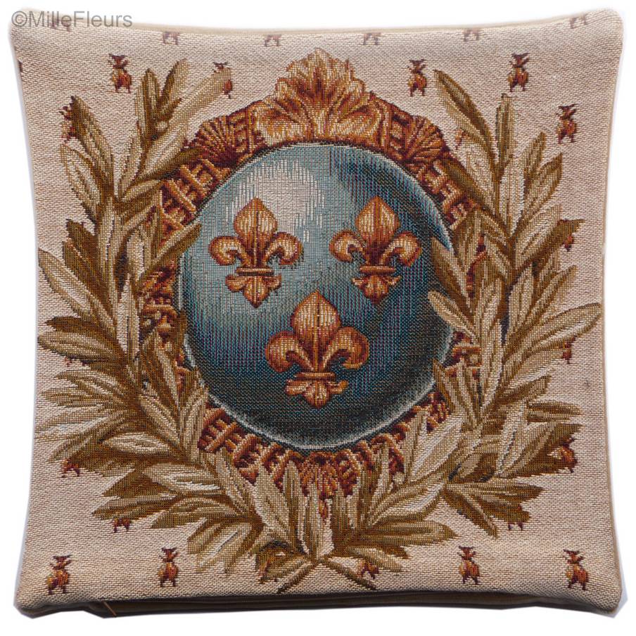 Empire Flor de Lis Fundas de cojín Flores de Lis y Heráldica - Mille Fleurs Tapestries
