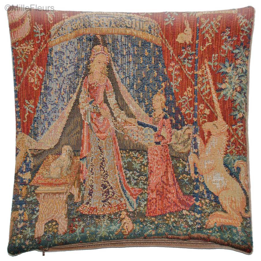 À mon seul Désir Housses de coussin Série de la Licorne - Mille Fleurs Tapestries
