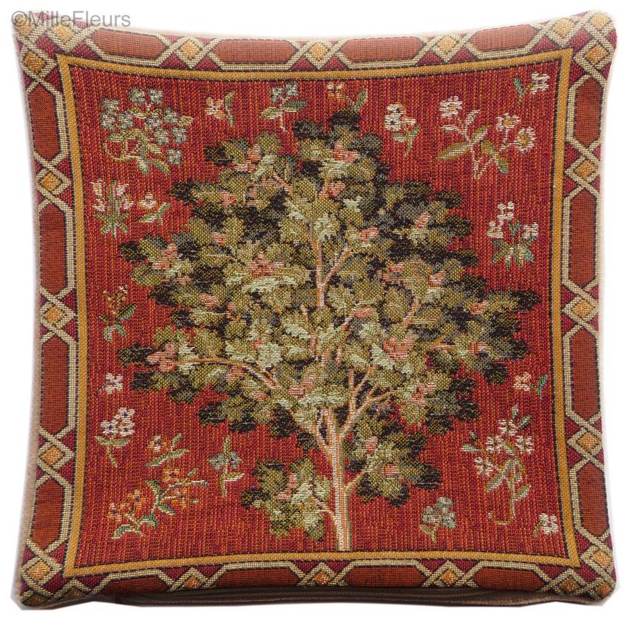 Oak Tree Tapestry cushions Unicorn series - Mille Fleurs Tapestries