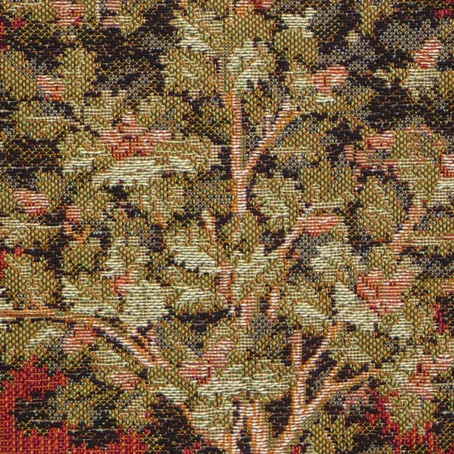 Chêne Housses de coussin Série de la Licorne - Mille Fleurs Tapestries