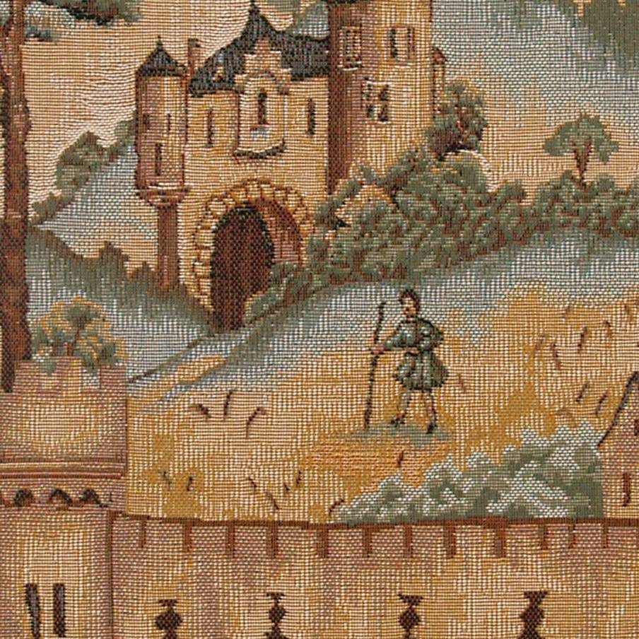 Paysage de Chasse Housses de coussin Médiéval - Mille Fleurs Tapestries