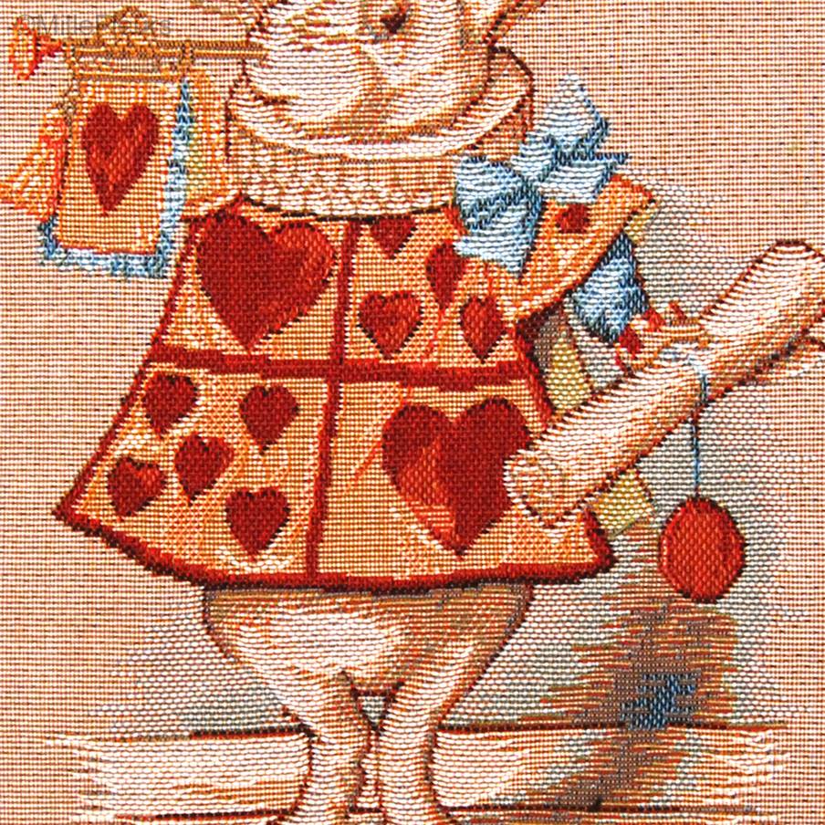 Lapin de Coeur Housses de coussin Alice au Pays des Merveilles - Mille Fleurs Tapestries
