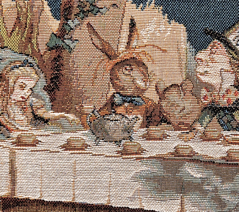 Het Theekransje Sierkussens Alice in Wonderland - Mille Fleurs Tapestries