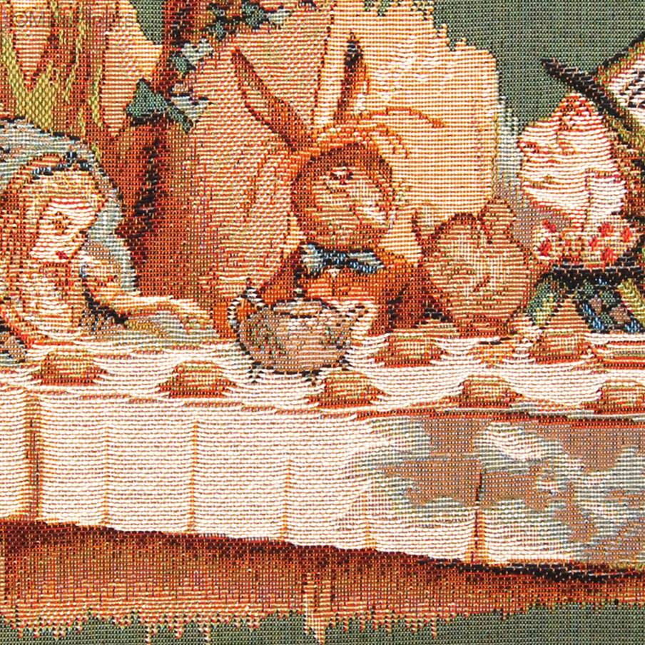 Het Theekransje Sierkussens Alice in Wonderland - Mille Fleurs Tapestries