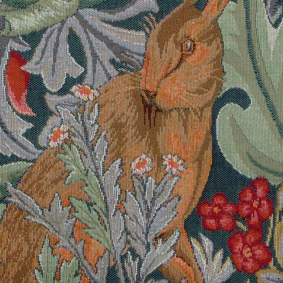 Lièvre (William Morris) Housses de coussin William Morris & Co - Mille Fleurs Tapestries