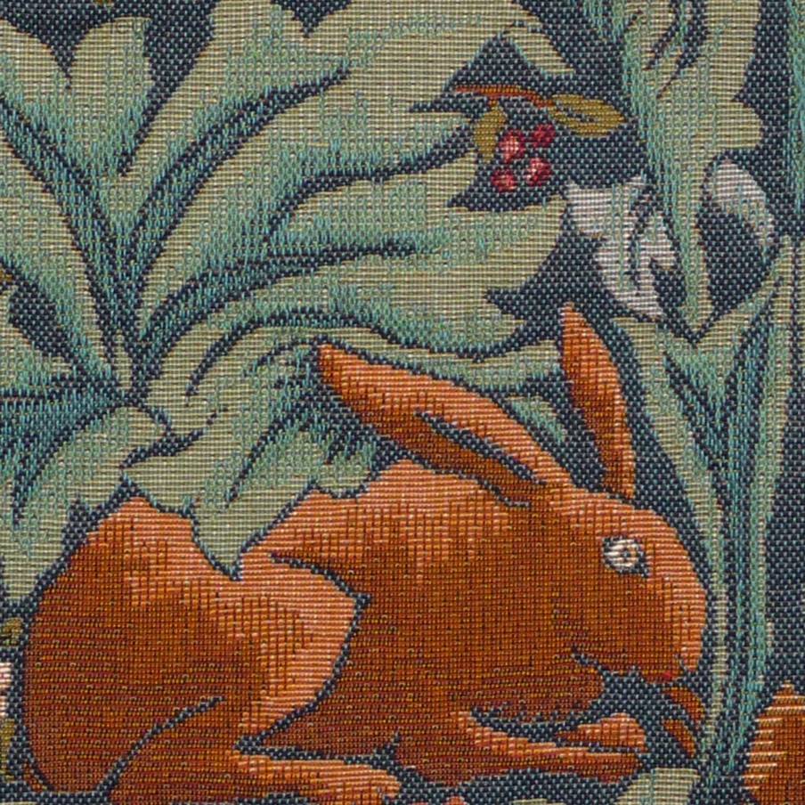Conejo (William Morris) Fundas de cojín William Morris & Co - Mille Fleurs Tapestries