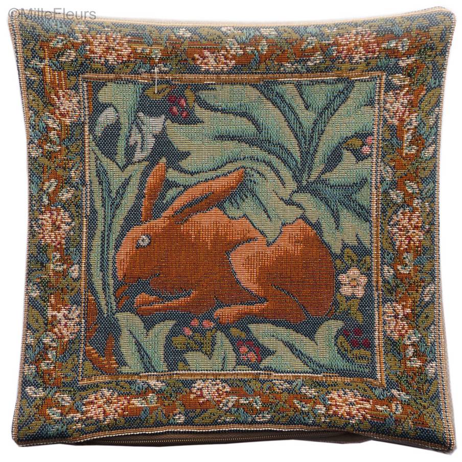 Lapin (William Morris) Housses de coussin William Morris & Co - Mille Fleurs Tapestries