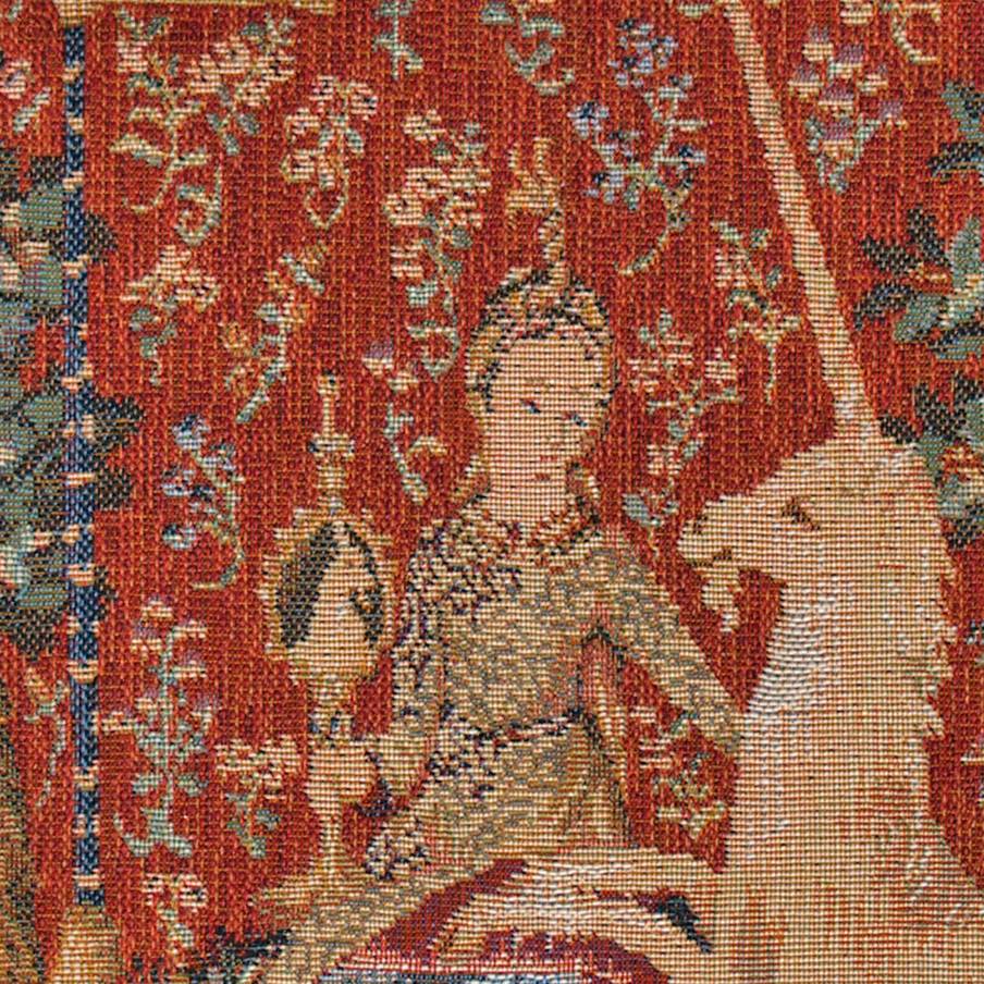 La Vue Housses de coussin Série de la Licorne - Mille Fleurs Tapestries