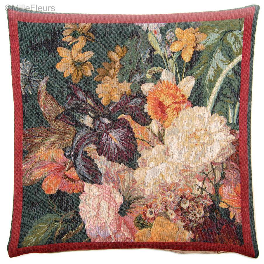Bouquet à l'iris Housses de coussin Fleurs classic - Mille Fleurs Tapestries